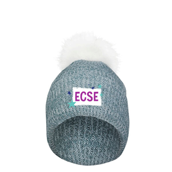 Pacific Headwear - Faux Fur Pom Beanie - Embroidered Logos Thumbnail