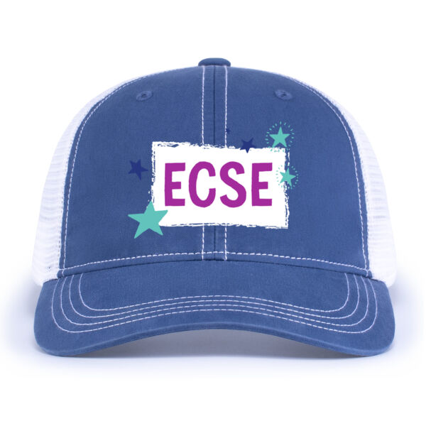 Pacific Headwear - Vintage Trucker Snapback Cap - Embroidered Logos Thumbnail