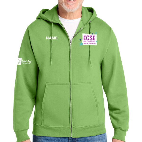 Port & Co® Core Fleece Full-Zip Hooded Sweatshirt - Embroidered & Printed Logos **Add Name For $5** Thumbnail