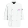 Eight Pearl Button Chef Coat with Thermometer Pocket Thumbnail